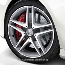 AMG 18-inch wheels set of A-Class W176 5-twin-spoke wheel from the CLA 45 AMG in titanium gray | A17640100007X21-CLA