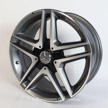 AMG 18-inch wheels set of A-Class W176 5-twin-spoke wheel from the CLA 45 AMG in titanium gray | A17640100007X21-CLA