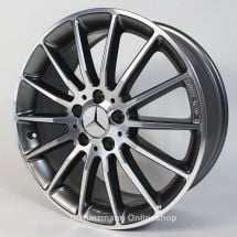 AMG 18 inch rim set | CLA W117 | multispoke rims | himalaya grey | A1764010200 7X21-W117