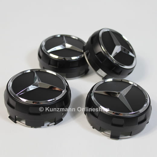 AMG hubcaps | central locking design |  black matt | A0004000900 9283