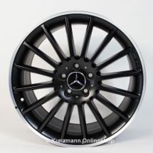 AMG 19 inch rim set black with silver edge CLA W117 Styling V / 5 from CLA45 AMG  | A17640105027X36-CLA