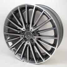 AMG 20 inch wheel set titanium grey multi-spoke wheel GLA X156 original Mercedes-Benz | A15640129007X21-Satz