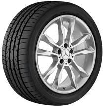 19 inch wheel set 5-twin-spoke wheel GLA X156 original Mercedes-Benz | A15640104007X45-Satz