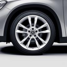 19 inch wheel set 5-twin-spoke wheel GLA X156 original Mercedes-Benz | A15640104007X45-Satz