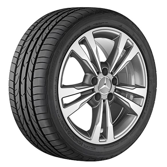 18-inch summer-Complete wheels C-Class W205 5-twin-spoke design original Mercedes-Benz