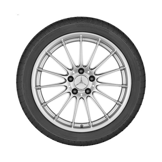 18-inch alloy wheel set 15-spoke vanadium silver SL R231 genuine Mercedes-Benz | A23140106027X45/07027X45-Satz