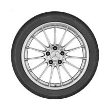 18-inch alloy wheel set 15-spoke vanadium silver SL R231 genuine Mercedes-Benz | A23140106027X45/07027X45-Satz