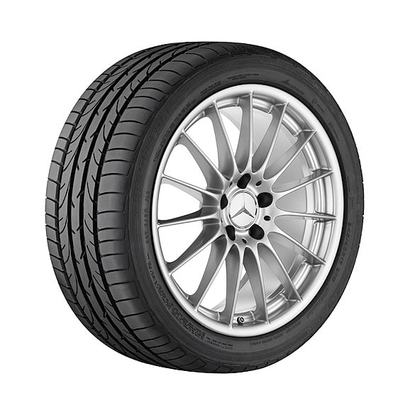 18-inch alloy wheel set 15-spoke vanadium silver SL R231 genuine Mercedes-Benz