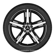 19-inch alloy wheel set 5-spoke black SL R231 genuine Mercedes-Benz | A23140126007X23/27007X23-Satz