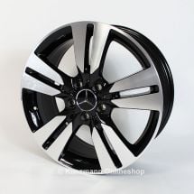 genuine Mercedes-Benz 5-Spoke rims sOriginal Mercedes-Benz 5-Doppel-Speichen Felgensatz | A-Klasse W176 | 18 Zollet | A-Class W176 | 18 inch | A24640104027X23-A