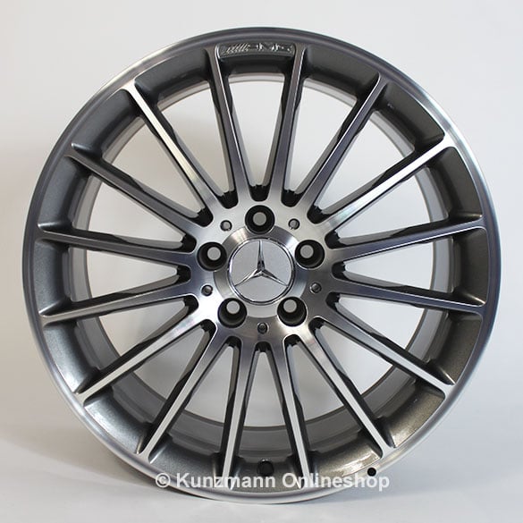 AMG 19 inch rim set A-Class W176 Styling V / 5 A45 AMG himalaya grey polished