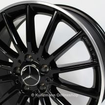 AMG multispoke rim set | A-Class W176 | 18 inch | Genuine Mercedes-Benz | black | A17640102007X23-176