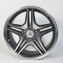 AMG 18 inch rim set | A-Class W176 | 5-Double-Spoke | himalaya grey | A17640103027X21-W176-AMG