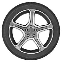 Mercedes-Benz 17 inch rims set | A-Class W176 | 5-spoke | tremolite-gray | A24640119027X44-A