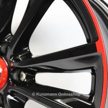 18 inch wheels set | 5-twin-spoke wheel | rim red | A-Class W176 | Genuine Mercedes-Benz | A24640106009Y23-A