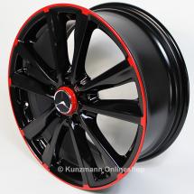 18 inch wheels set | 5-twin-spoke wheel | rim red | A-Class W176 | Genuine Mercedes-Benz | A24640106009Y23-A
