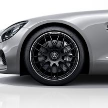 AMG 19 / 20 inch forged wheel AMG GT C190 cross-spoke design black original Mercedes-Benz | AMGGT-Kreuzsp-schwarz