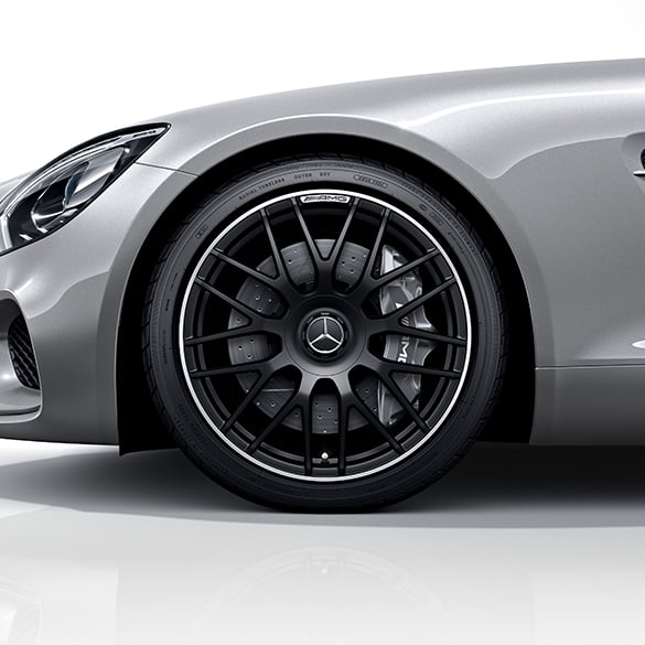 AMG 19 / 20 inch forged wheel AMG GT C190 cross-spoke design black original Mercedes-Benz | AMGGT-Kreuzsp-schwarz