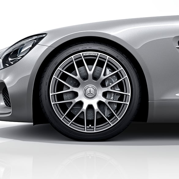 AMG 19/20 inch rim set AMG GT C190 cross-spoke design silber genuine Mercedes-Benz