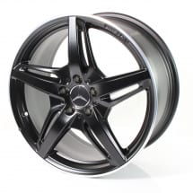 AMG 19 / 20 inch rim set AMG GT C190 5-double-spoke design black original Mercedes-Benz | A1904010100/02007X71-Satz