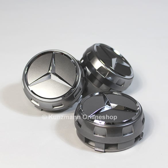 AMG hubcaps | central locking design | chrome shadow dark metallic | A0004000900 9790 AMG hubcaps | central locking design | chrome shadow dark metallic | A0004000900 9790
