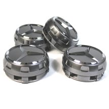 AMG hubcaps | central locking design | chrome shadow dark metallic | A0004000900 9790