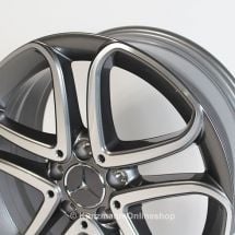 genuine Mercedes-Benz B-Class W246 5-Double-Spoke rims | 17 inch | A24640103027X21-B