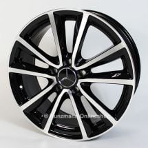 Genuine Mercedes-Benz B-Class W246 | rim set 18 inch | shiny black | A24640106007X23-B