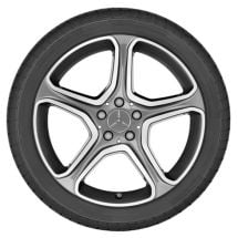 Mercedes-Benz 17 inch rims set | B-Class W246 | 5-spoke | tremolite-gray | A24640119027X44-B