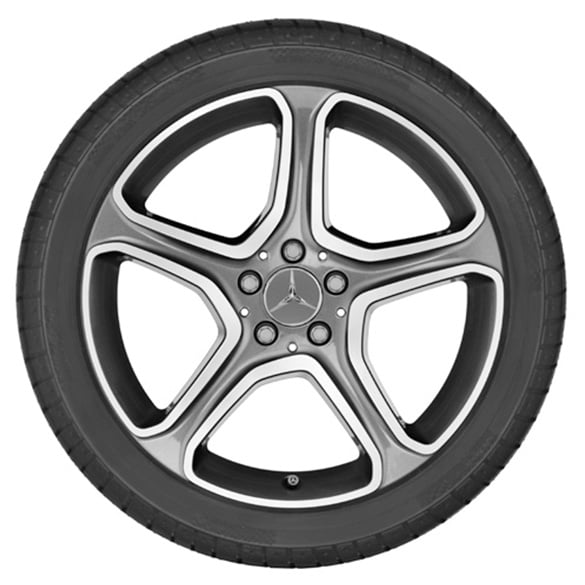 Mercedes-Benz 17 inch rims set | B-Class W246 | 5-spoke | tremolite-gray | A24640119027X44-B