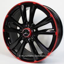 18 inch wheels set | 5-twin-spoke wheel | rim red | B-Class W246 | original Mercedes-Benz | A24640106009Y23-B