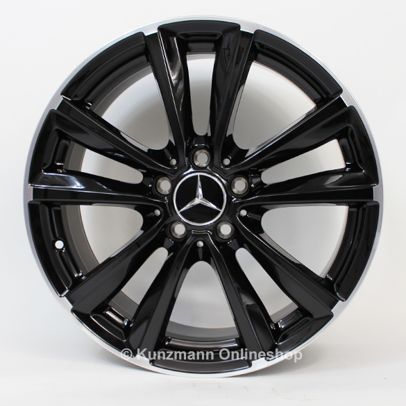 18 inch wheels set | 5-twin-spoke wheel | black polished  | A-Class W176 | Genuine Mercedes-Benz | A24640106007X72-B 18 inch wheels set | 5-twin-spoke wheel | black polished  | A-Class W176 | Genuine Mercedes-Benz | A24640106007X72-B