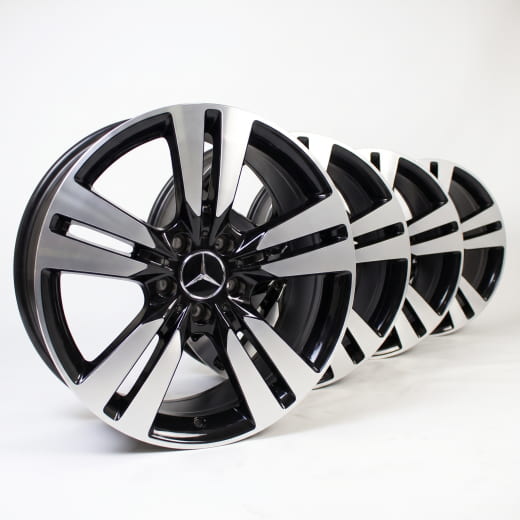 Genuine Mercedes-Benz B-Class W246 | rim set 18 inch | black | A24640104027X23-B
