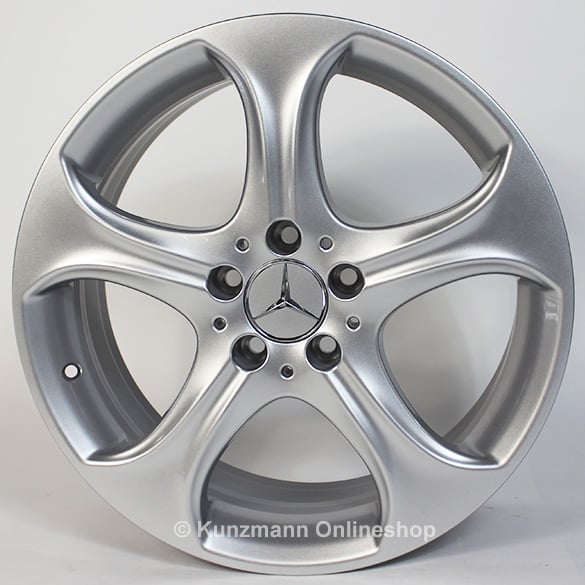 Mercedes-Benz 18 inch rims set of C-Class W205 5-spoke wheel silver vanadium