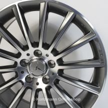 AMG 19-inch alloy wheel set | Mercedes-Benz C-Class W205 | multi-spoke wheel | titanium gray | A2054011300/14007X21-Satz