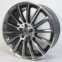 AMG 19-inch alloy wheel set | Mercedes-Benz C-Class W205 | multi-spoke wheel | titanium gray | A2054011300/14007X21-Satz