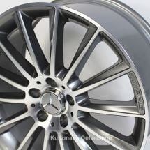 AMG 19-inch alloy wheel set | Mercedes-Benz C-Class W205 | multi-spoke wheel | titanium gray | A2054011300/14007X21-Satz