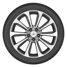 Mercedes-Benz 19 inch set of rims | C-Class W205 | 10-spoke wheel | himalaya gray | A20540129/30007X21-Satz