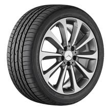 Mercedes-Benz 19 inch set of rims | C-Class W205 | 10-spoke wheel | himalaya gray | A20540129/30007X21-Satz