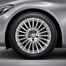 Mercedes-Benz 17 inch rims set of | C-Class W205 | multi-spoke wheel | vanadium silver  | A20540156007X45/55007X45-Satz