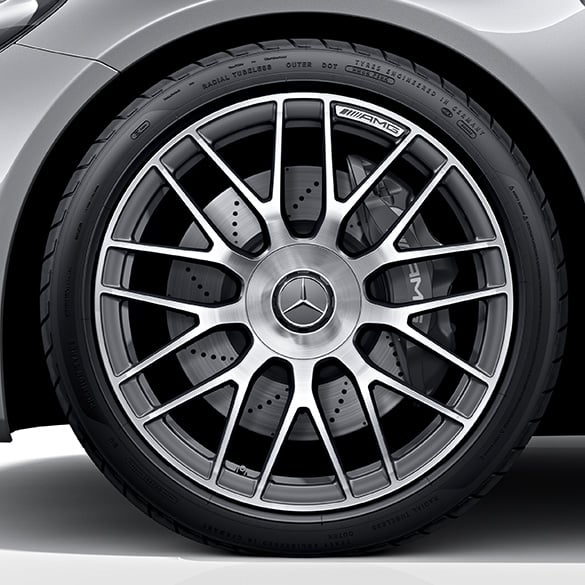 AMG 19 inch forged wheel C-Class W205 cross-spoke design titanium grey original Mercedes-Benz
