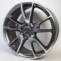 AMG 19-inch aluminium-rim-set Mercedes-Benz C-Class W205 C 450 AMG C 43 AMG titan grey | A2054014900/65007X21-Satz