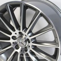 C 43 AMG 19-inch alloy wheel set Mercedes-Benz C-Class W205 multi-spoke wheel titanium grey | A20540154/66007X21-Satz