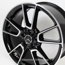 C 43 AMG 19-inch alloy-wheel-set 5-twin-spoke black C-Class W205 original Mercedes-Benz | A2054014900/65007X23-Satz