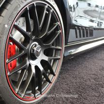 AMG 19 inch forged wheel C-Class W205 cross-spoke design edition 1 red original Mercedes-Benz | A2054011700/18009Y15-Satz