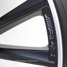 C 43 AMG 19 inch alloy wheel set Mercedes-Benz C-Class W205 multi-spoke wheel black matted | A2054015400/66007X71-Satz
