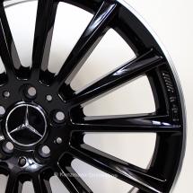 AMG 19-inch alloy wheel set Mercedes-Benz C-Class W205 multi-spoke wheel black | A2054011300/14007X72-Satz