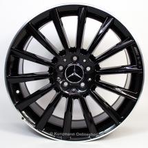 AMG 19-inch alloy wheel set Mercedes-Benz C-Class W205 multi-spoke wheel black | A2054011300/14007X72-Satz