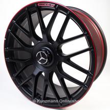 AMG 19 inch forged wheel C-Class W205 cross-spoke design edition 1 red original Mercedes-Benz | A2054011700/18009Y15-Satz