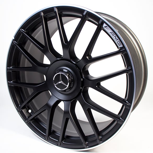 C63 AMG 19 inch forged wheel C-Class W205 cross-spoke design black original Mercedes-Benz